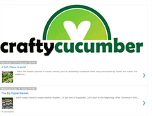 Tablet Screenshot of craftycucumber.com